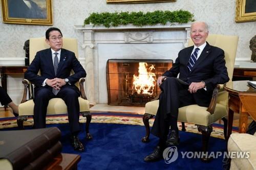 바이든·기시다, 서로 이름 부르며 "진짜 친구" "소중한 내친구"(종합)