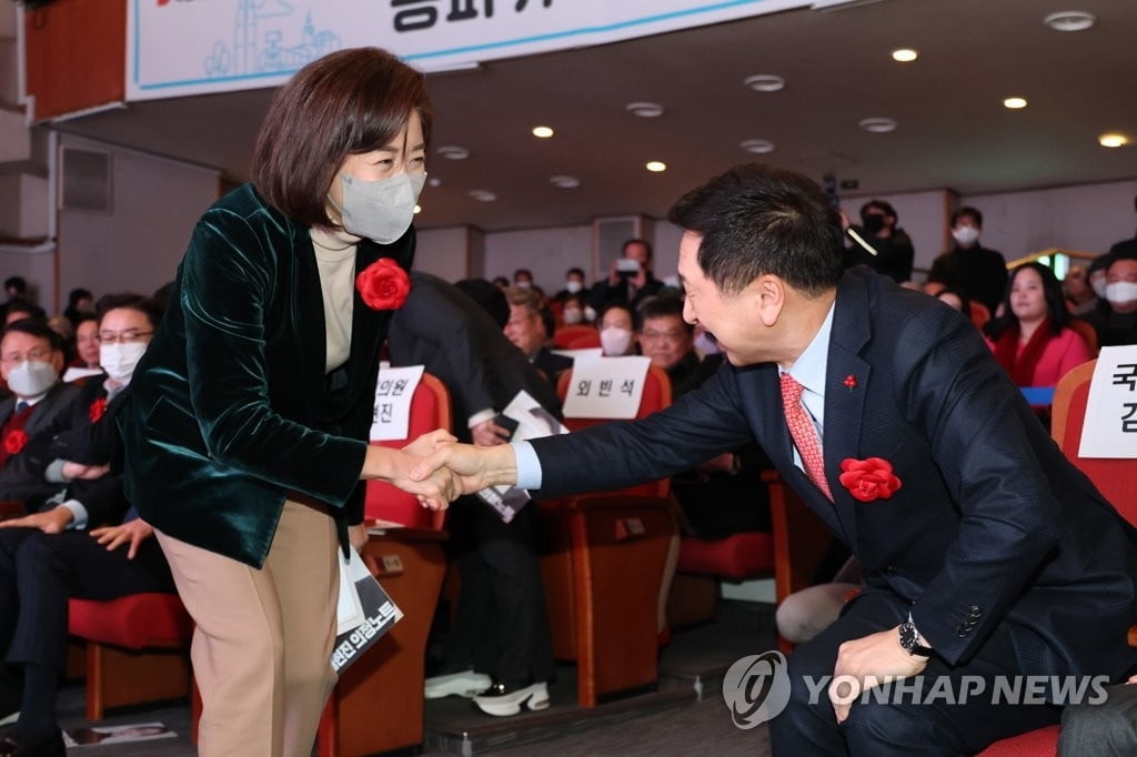 여권지지층 지지도, 나경원 30.7%-김기현 18.8%