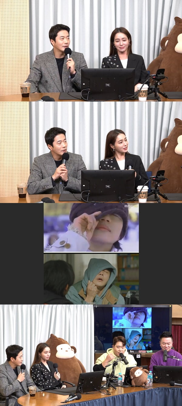 권상우, 이민정 /사진=SBS 파워FM '두시탈출 컬투쇼' 보는 라디오 방송 화면 캡처