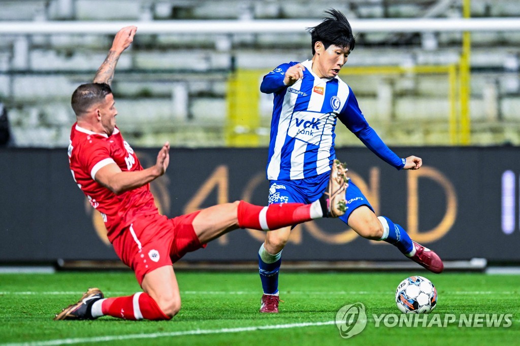 '홍현석 풀타임' 헨트, 앤트워프에 0-2 패…리그 2경기 무승