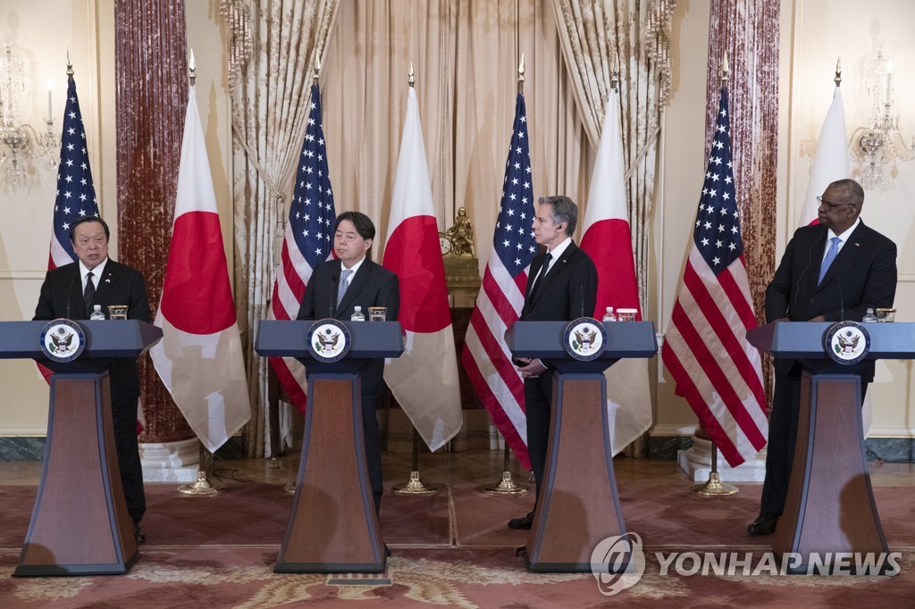 美日 "中, 최대 전략적 도전…北 도발 대응해 한미일 협력 심화"(종합2보)