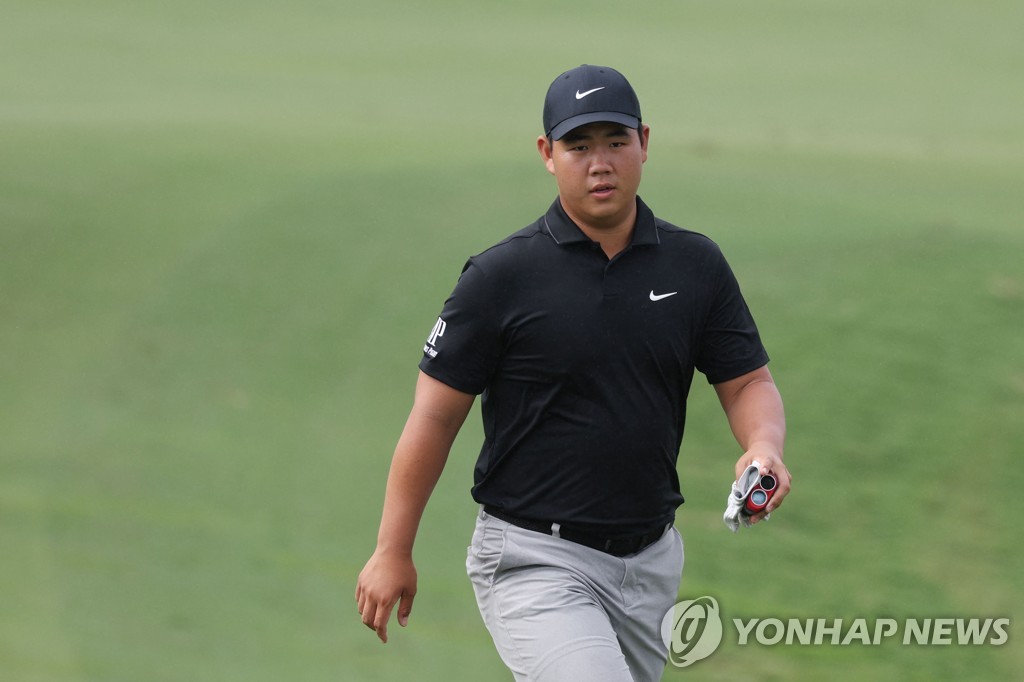 '이글 2개 8언더파' 김주형, PGA 투어 새해 첫 대회 1R 단독 4위(종합)