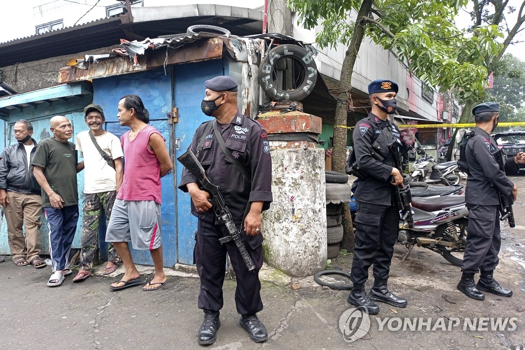인도네시아 지난해 테러 용의자 247명 체포…전년 대비 33% 줄어