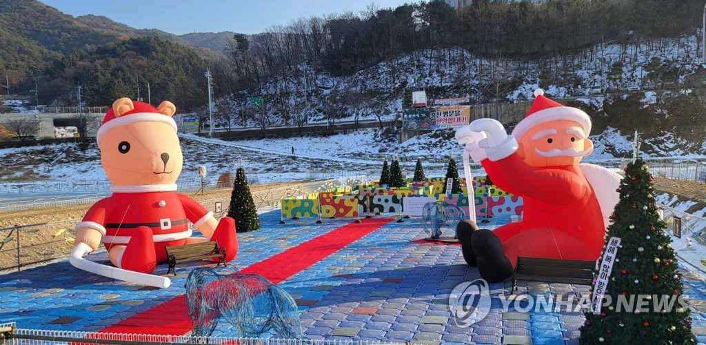 '인삼송어를 잡아라' 홍천강 꽁꽁축제 13일 개막 준비 마무리