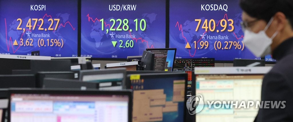 코스피, 5거래일 연속 상승 마감…0.6% 올라 2,480대