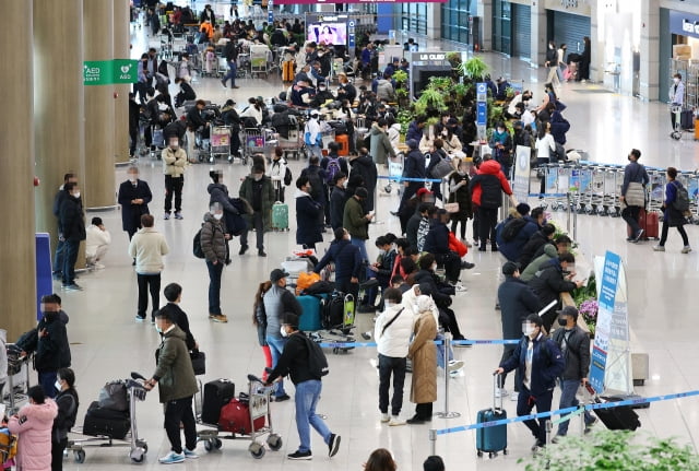 3일 오전 인천국제공항 제1여객터미널 입국장 모습. / 사진=연합뉴스