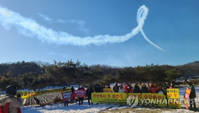 [르포] "곡예비행 굉음·스모크에 전투기 추락…불안해서 못 살아"