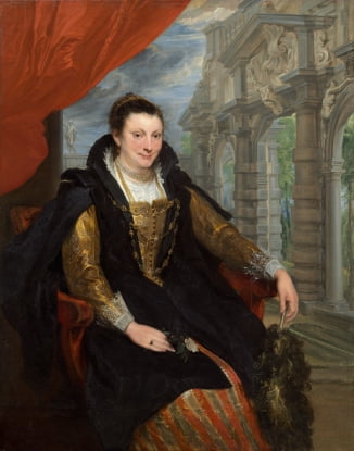 반 다이크가 1621년 그린 루벤스의 아내 이사벨라 브랜트의 초상.