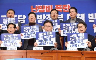 李 "민주당 지자체에선 전가구 난방비 지원"…30조 추경 압박