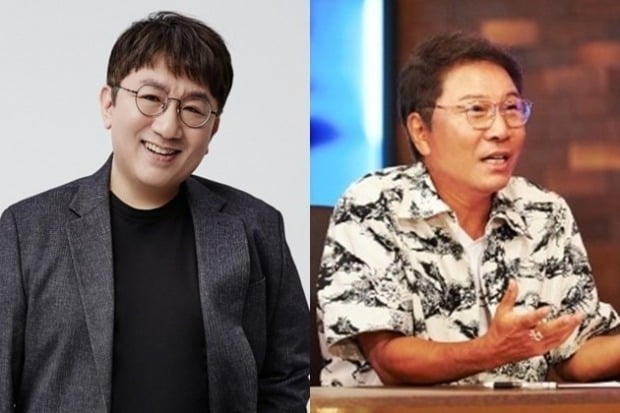 방시혁 하이브 의장, 이수만 SM 최대주주. 사진=각 소속사 제공