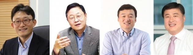 KT 차기 대표 후보로 추려진 4명. 왼쪽부터 박윤영 전 사장, 신수정 현 부사장, 윤경림 현 사장, 임헌문 전 사장.