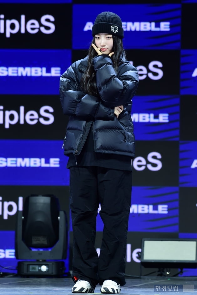 [포토] 트리플에스 김유연, '모자를 눌러 써도 돋보이는 미모'