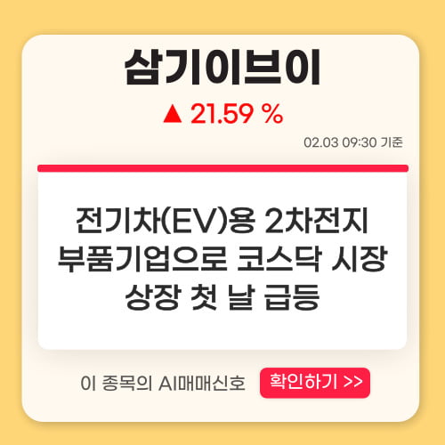 장초반 급등주 PICK 5 - 삼기이브이, 엔피, 텔레칩스...