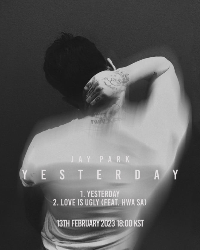 박재범, 13일 새 싱글 'Yesterday' 발매…트랙리스트 2종 기습 공개