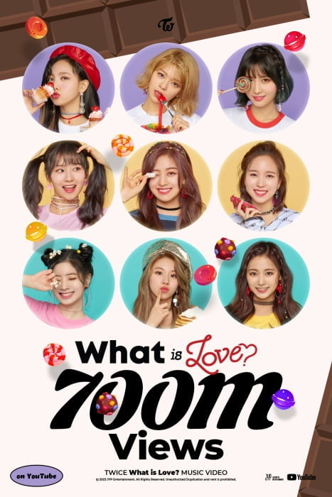 트와이스, 'What is Love?' 뮤직비디오 7억 뷰 기록…인기 고공행진