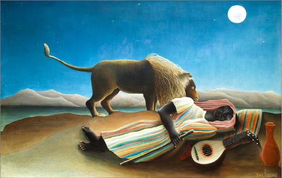 앙리 루소 ‘잠자는 집시’(1897).  뉴욕현대미술관 소장 