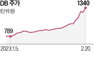 '남매의 난' 조짐에…DB, 올들어 75% 폭등