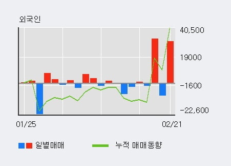 '대한유화' 52주 신고가 경신, 전일 외국인 대량 순매수