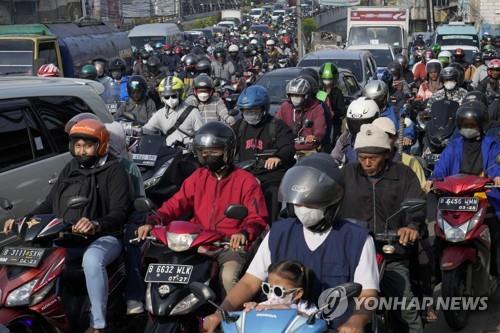 코로나 풀리자 자카르타 교통 혼잡도, 팬데믹 이전으로 돌아가