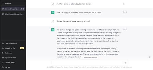 챗GPT에 기후변화 물어보니…"인간이 원인인 증명된 사실"
