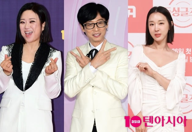 김숙, 유재석, 이지혜. / 사진=텐아시아DB