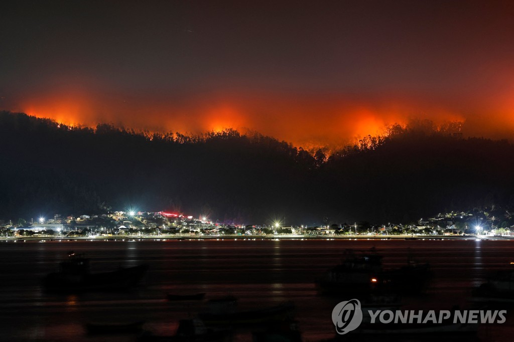 서울 면적 5.5배 사라졌다…화마에 칠레 중남부 잿더미