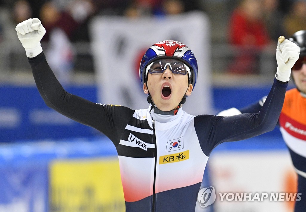 쇼트트랙 박지원, 1천500ｍ 우승…월드컵 랭킹 1위 사실상 확정