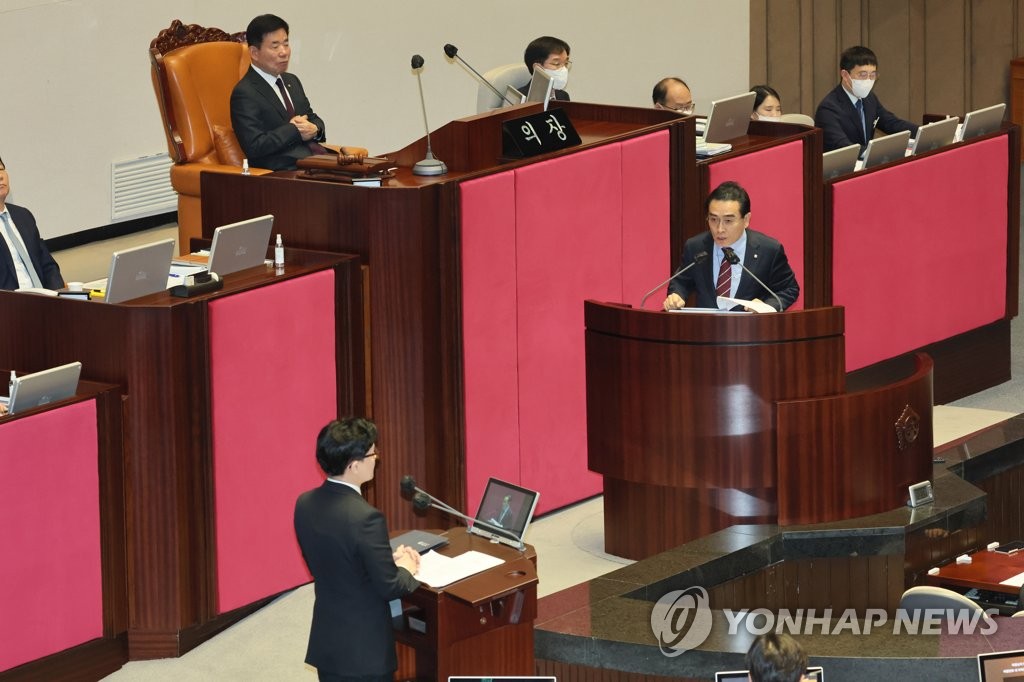 한동훈, 이재명 구속수사 여부에 "법에 따라 檢 공정수사할 것"