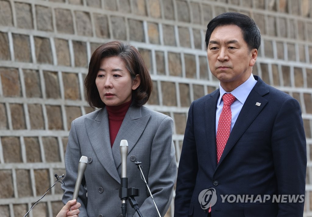 나경원, 김기현과 오찬 회동…"많은 인식 공유, 총선승리 역할"