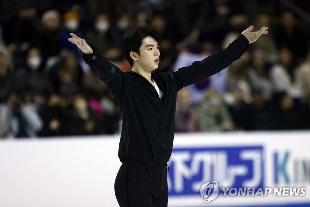 피겨 차준환, 4대륙선수권 4위…연속 대회 입상 실패