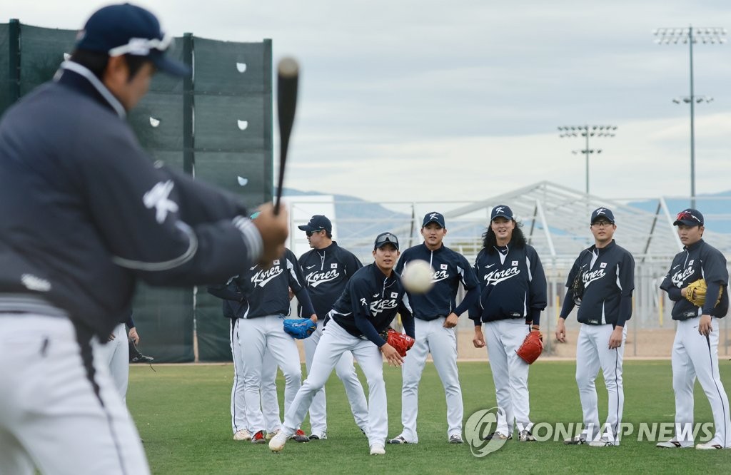 [WBC 캠프] 바·강풍에도 투구 일정 그대로…24일 고영표·25일 곽빈 선발