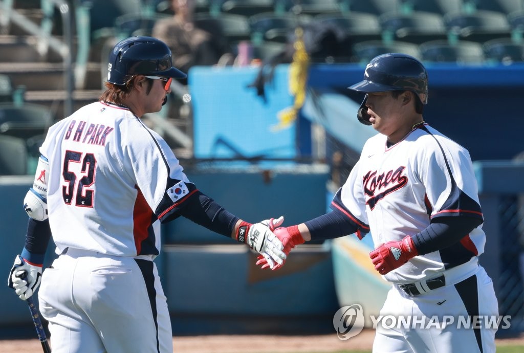 [WBC 캠프] 최지만 빠져도 1루수 걱정 없다…박병호·강백호 쾌조의 타격감