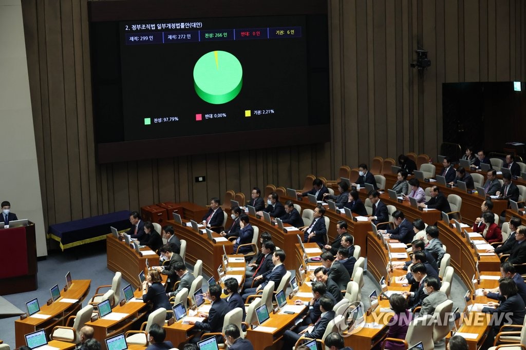 여성계 "여가부 폐지 빠진 정부조직법 통과 당연…논의폐기해야"