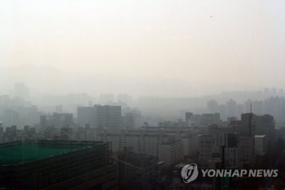 대전·세종·충남 미세먼지 '나쁨'…낮 최고 9∼12도