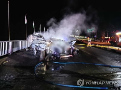 평창서 교통사고 화재로 스키동호회 대학생 추정 5명 숨져(종합2보)