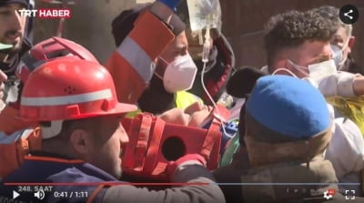 [튀르키예 강진] 지진 발생 248시간 만에…17세 소녀 기적의 구조
