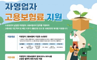 소상공인 누구나 고용보험료 지원 받는다