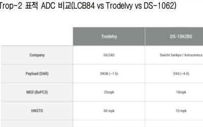 "레고켐바이오, Trop-2 ADC 경쟁약물 대비 효과적일 것"