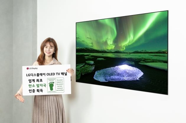 LG디스플레이, OLED TV 패널로 '탄소발자국' 인증