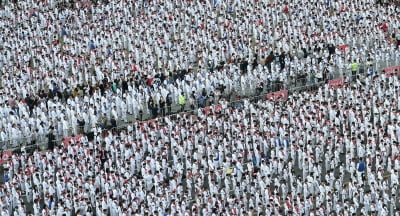 도복 입은 사람 1만2000여명 우르르…광화문 광장에 무슨 일이