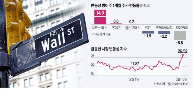 치솟는 월가 '공포 지수'…"치코스 파스·PG&E 주목"