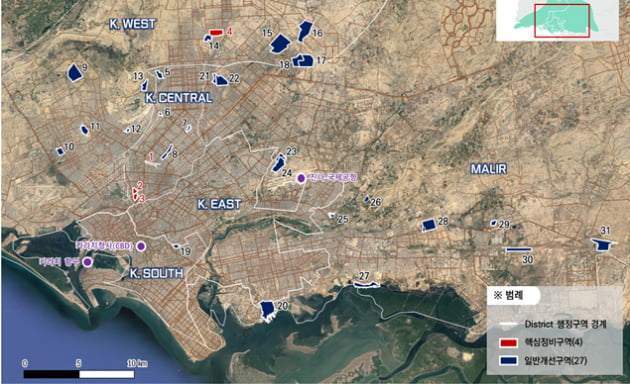 LH가 발표한 파키스탄의 사업 대상지.사진 제공=LH