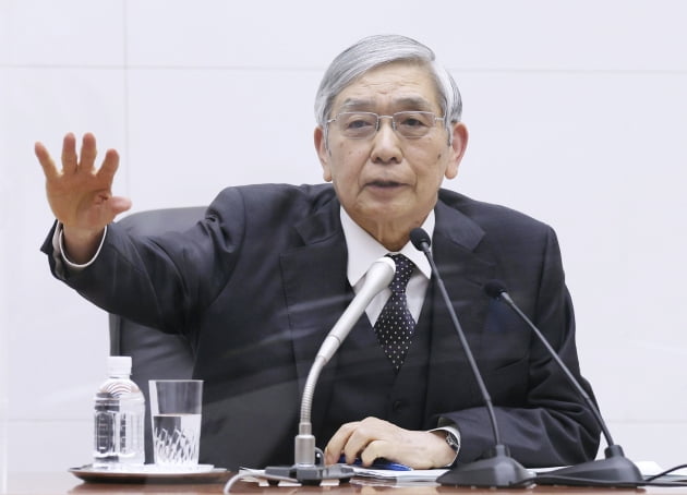 2013년 3월 취임한 구로다 하루히코 일본은행 총재는 역대 최장기간 재임하면서 금융완화와 초저금리 정책을 고수했다. (사진=연합뉴스)