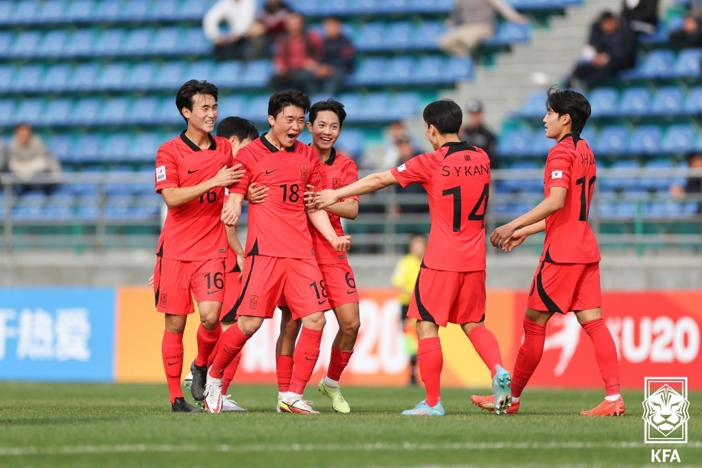 '김용학 1골1도움' U-20 축구대표팀, 아시안컵 첫판서 오만 완파