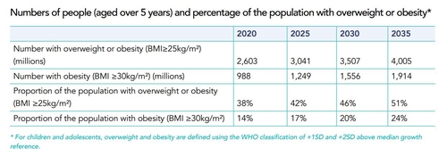 "지구인 과반이 2035년 비만·과체중…연간 5천600조원 타격"(종합)