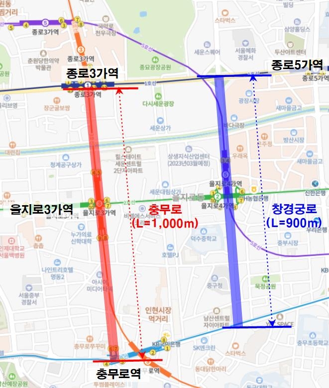 충무로 1㎞ 구간 '걷기 좋은' 거리로…보행로 확장