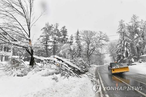 美 '기후대란' 동·서부에 눈비 폭풍…침수·정전·결항 속출