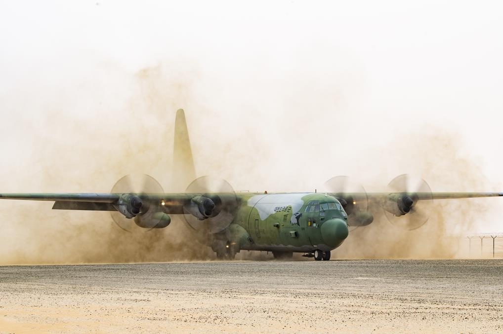 공군, UAE '데저트 플래그' 연합훈련 첫 참가…C-130 파견