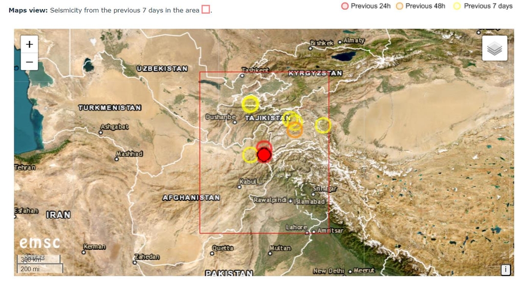 아프간 북동부서 규모 6.5 지진…"최소 3명 사망·150명 부상"(종합)