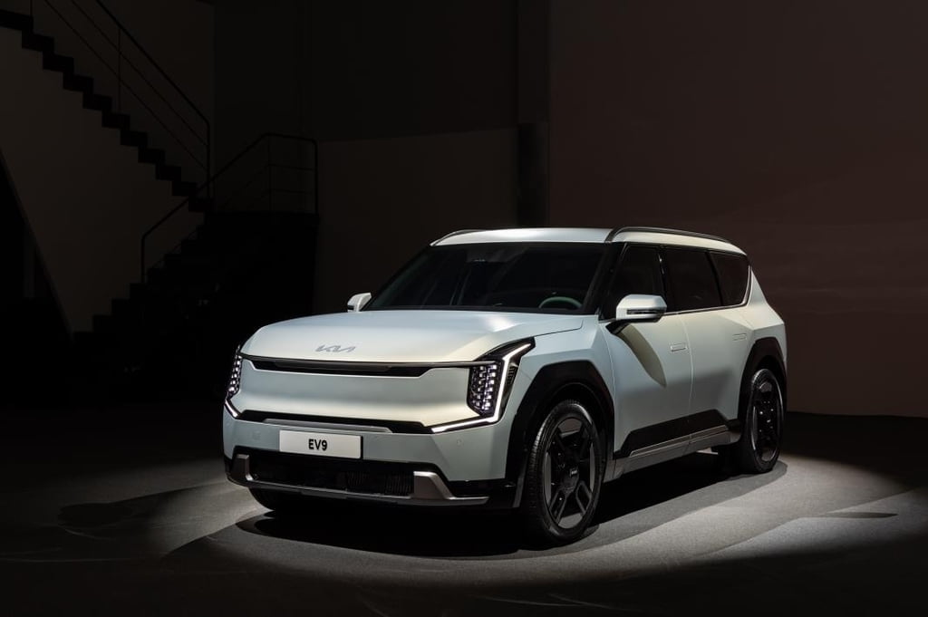 기아 EV9 디자인 공개…3열 7석 대형 SUV